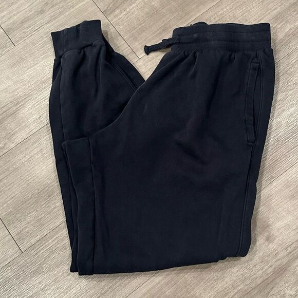 Under Armour Bold Logo Relaxed Black Jogger Athletic Workout Lounge Sweatpants - Picture 5 of 5